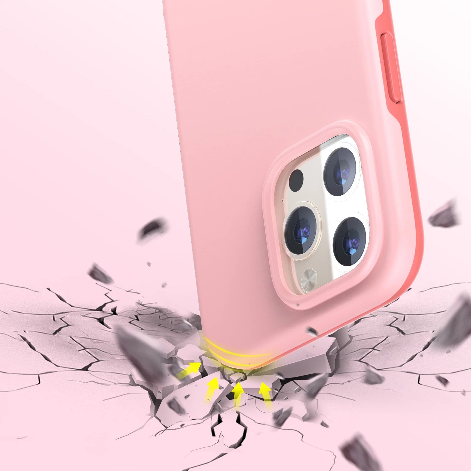Mbështjellës Choetech PC0114-MFM-PK për iPhone 13 Pro Max, Made For MagSafe, Rozë