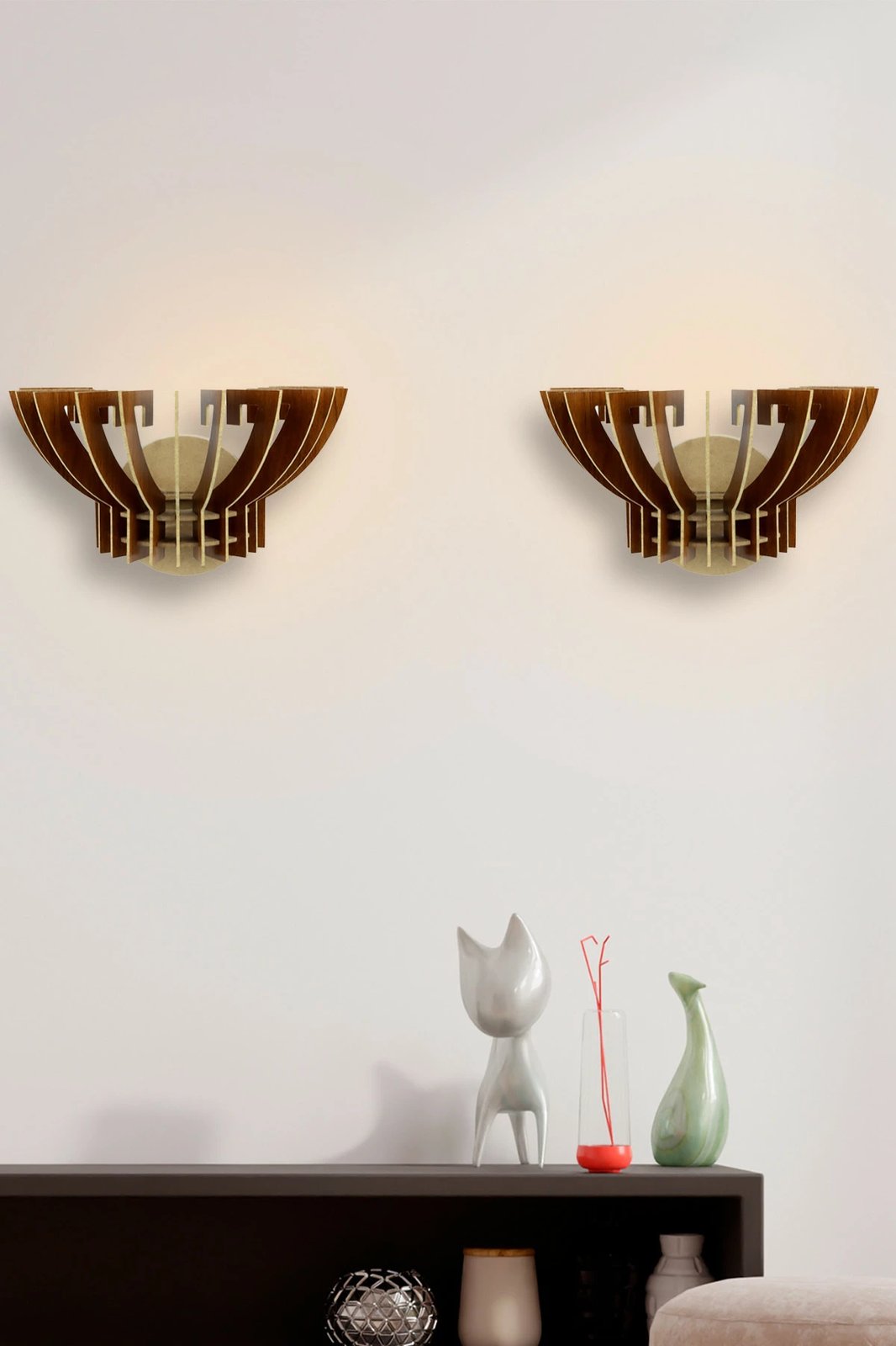 Llambë muri Opviq, model 209-TK2, 2 copë, ngjyrë arre