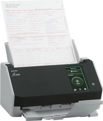 Skaner Ricoh fi-8040, 210 x 297 mm, 600 x 600 DPI, 24 bit, 8 bit, 40 ppm, 80 ipm Skaner Ricoh fi-8040, 210 x 297 mm, 600 x 600 DPI, 24 bit, 8 bit, 40 ppm, 80 ipm