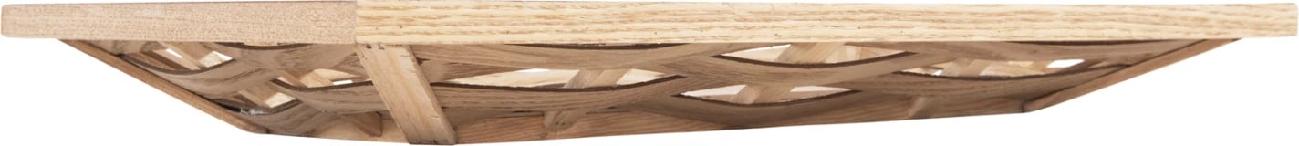 Tabaka shërbimi drejtkëndore, FH4228, dru bredhi dhe MDF, 51x32x5.5H cm