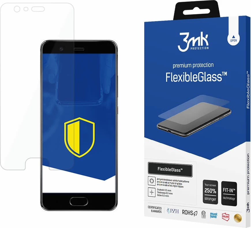Xham mbrojtës FlexibleGlass 3mk Protection për Huawei P10, transparent