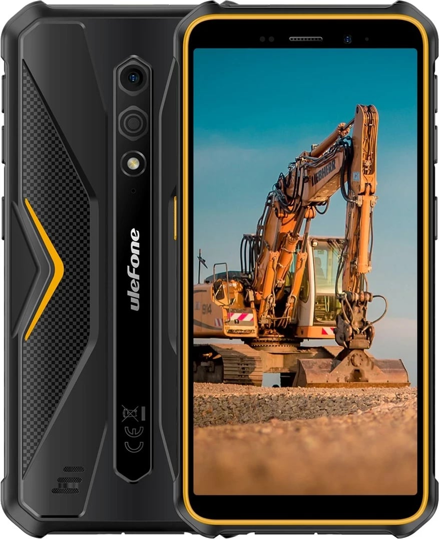 Celular Ulefone Armor X12, 3/32GB, i zi me portokalli, pa karikues