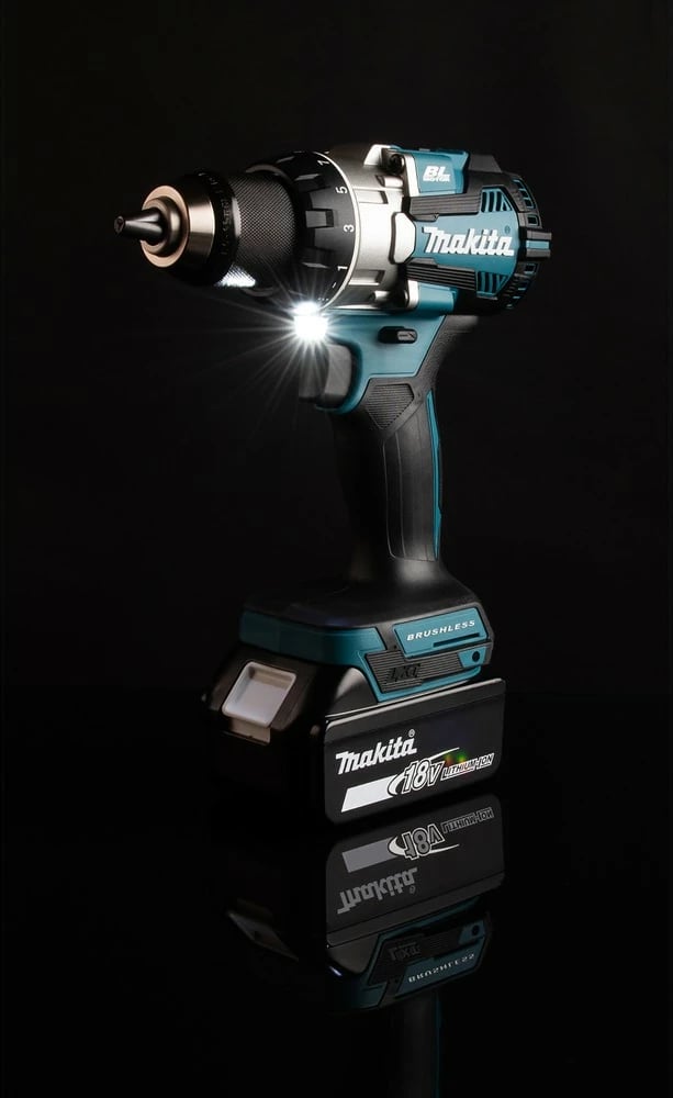 Vidë elektrike Makita DDF489RTJ, 18V, brushless, Li-Ion, kaltër/zezë