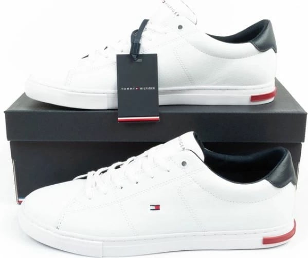 Këpucë për meshkuj Tommy Hilfiger, të bardha