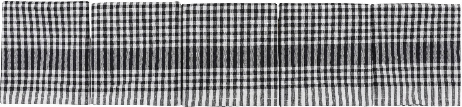 Set peshqirësh për larje (10 copë), Hermia, pötikareli, e zezë