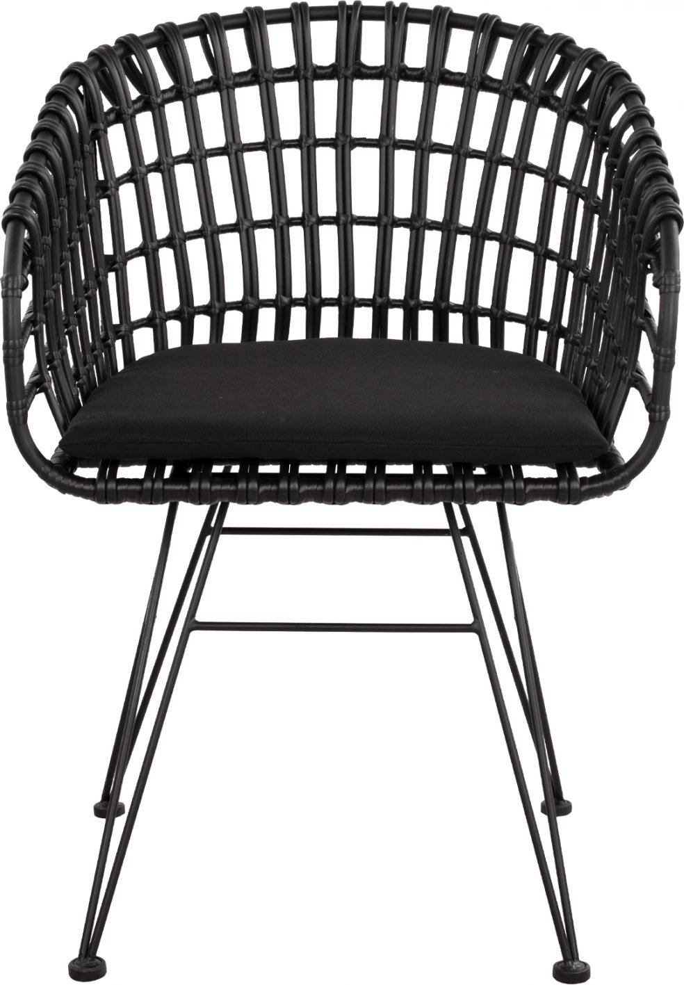 Karrige foleje metalike Allegra FH5456.02, thurje e zezë, 59x56.5x83 cm