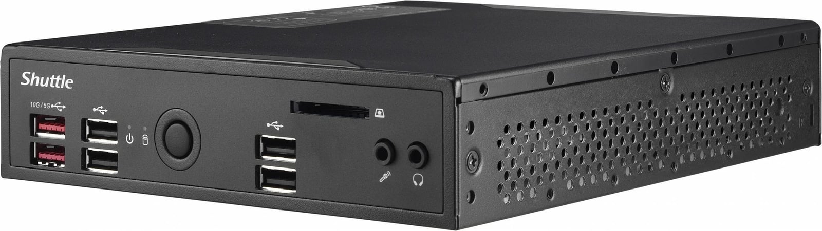 Mini PC Shuttle XPC slim Barebone DS20U3V2, i3-10110U, 2x LAN, fanless, 1.3L