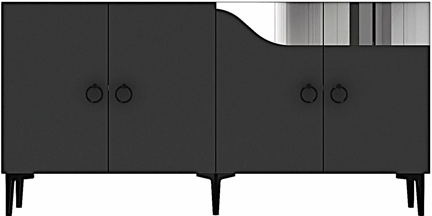 Konsolë Skye Decor, Gama 150, antracit, argjend