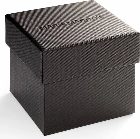 Orë dore për femra MARK MADDOX MC0018-30, e zezë me rrip kafe