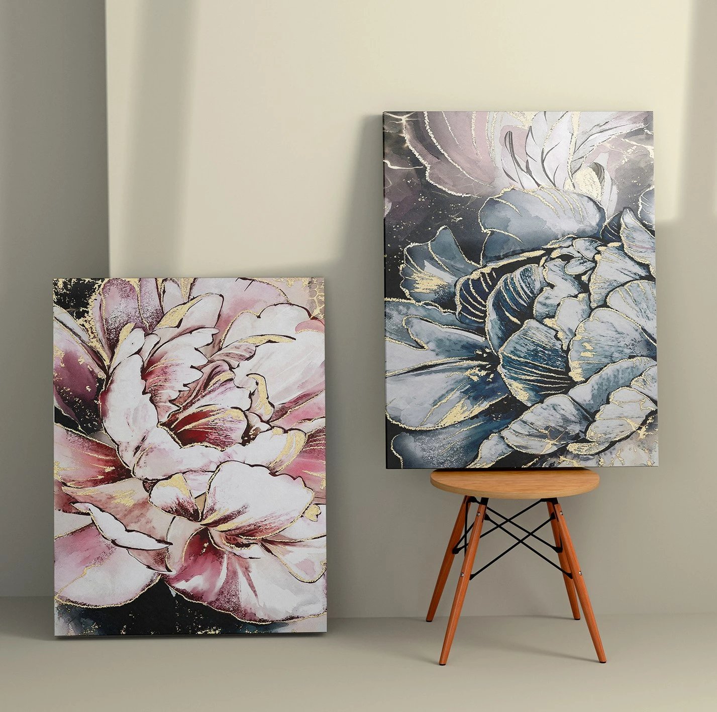 Piktura dekorative në kanavacë (2 copë), Wallity, 2KNV4230, 70x100cm