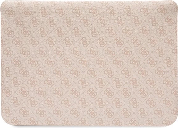Mbështjellës laptopi Guess 4G Printed Stripes, deri 16", Rozë