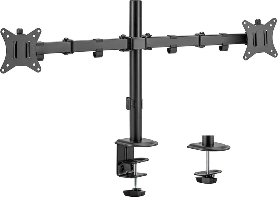 Mbajtës tavoline për 2 monitorë Maclean MC-754N, VESA 75x75 dhe 100x100, 17-32", i zi Mbajtës tavoline për 2 monitorë Maclean MC-754N, VESA 75x75 dhe 100x100, 17-32", i zi