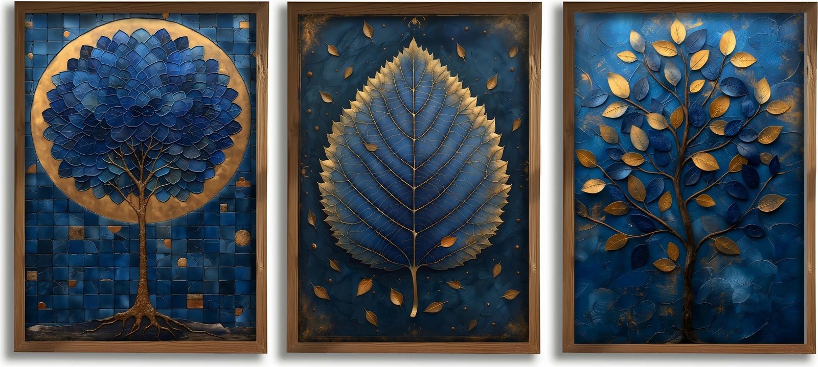 Set pikturash dekorative me kornizë MDF, shumëngjyrëshe, 3 copë, Wallity, GE262-L