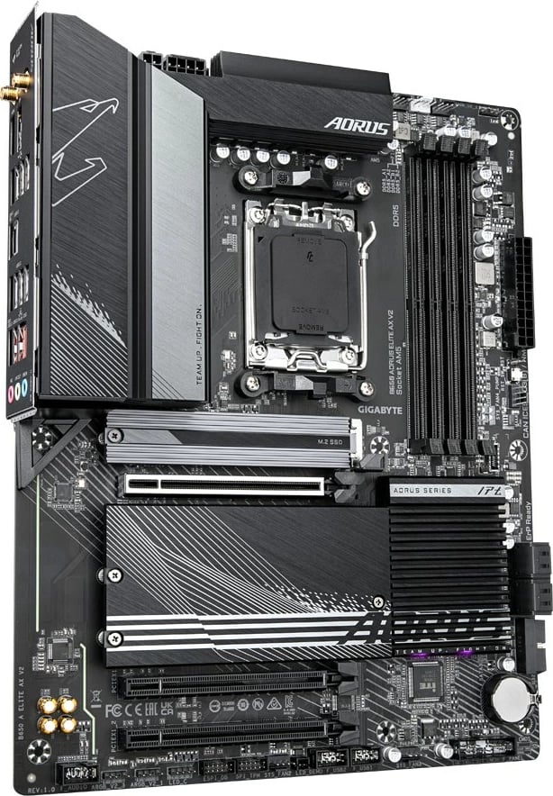 Pllakë amë Gigabyte B650 AORUS ELITE AX V2, Socket AM5, ATX, E zezë
