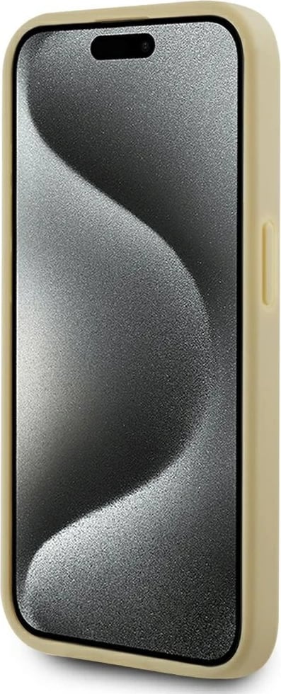 Mbështjellës Karl Lagerfeld Wrinkled Metal Signature për iPhone 15 Pro Max, Gold