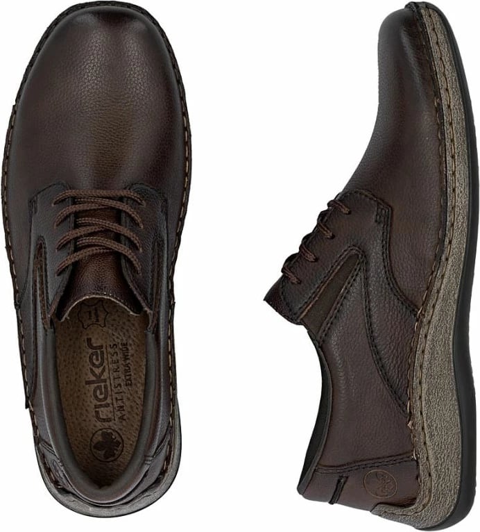 Këpucë për meshkuj Rieker, kafe