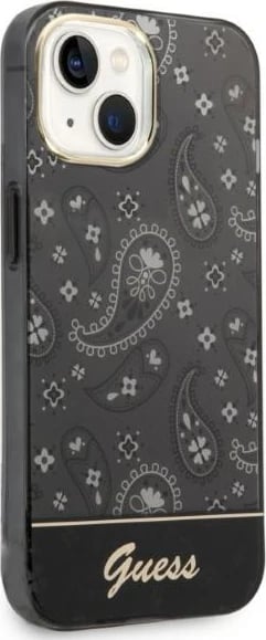 Mbështjellës Guess Bandana Paisley për iPhone 14 Plus 6.7", i zi, hardcase Mbështjellës Guess Bandana Paisley për iPhone 14 Plus 6.7", i zi, hardcase