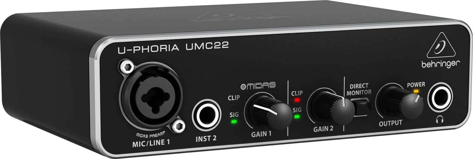 Audio interface Behringer UMC22, e zezë