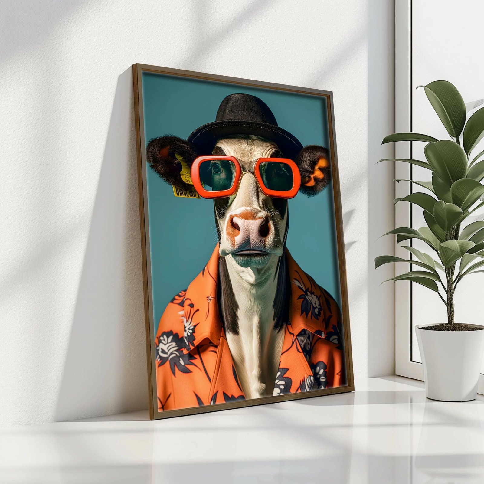 Pikturë dekorative me kornizë MDF, shumëngjyrëshe, Wallity GE142-L