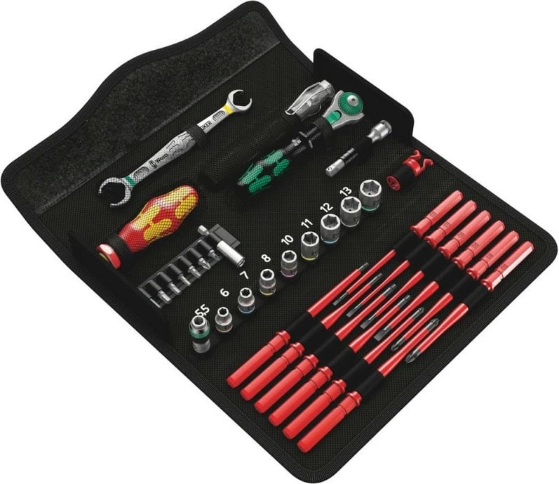 Set veglash Wera KK W 1, 35 copë, kasë e zezë