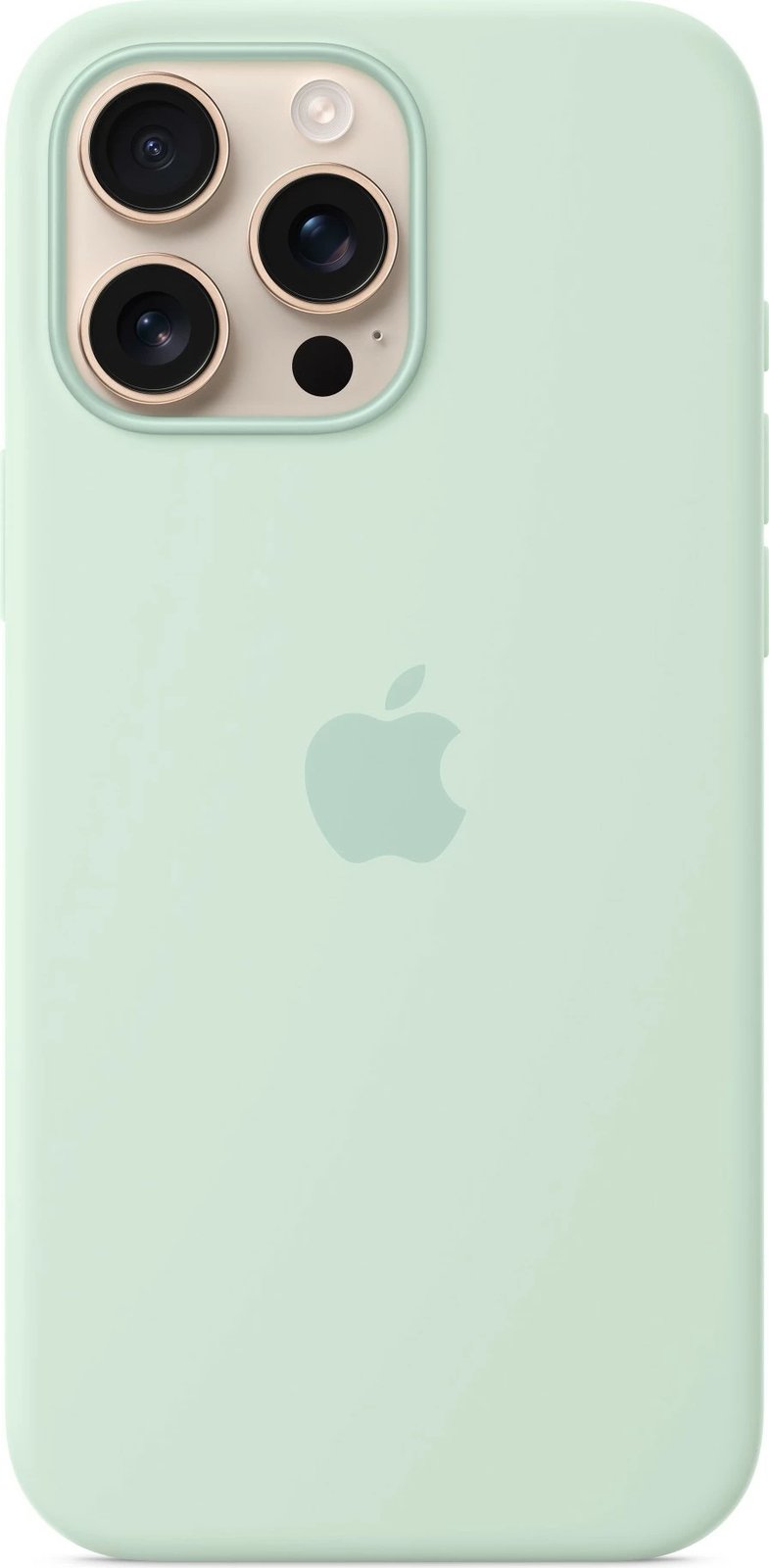 Mbështjellës Apple iPhone 16 Pro Max, silikon, MagSafe, aquamarine