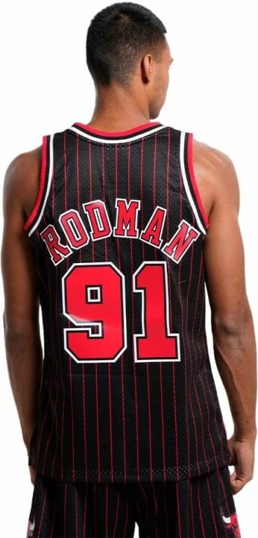 Fanellë për meshkuj Mitchell & Ness Chicago Bulls, e zezë