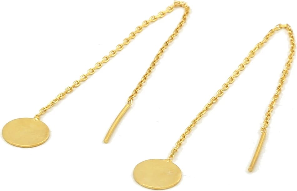 Vathë të hollë prej argjendi, ngjyrë ari, Jumeon 10686G