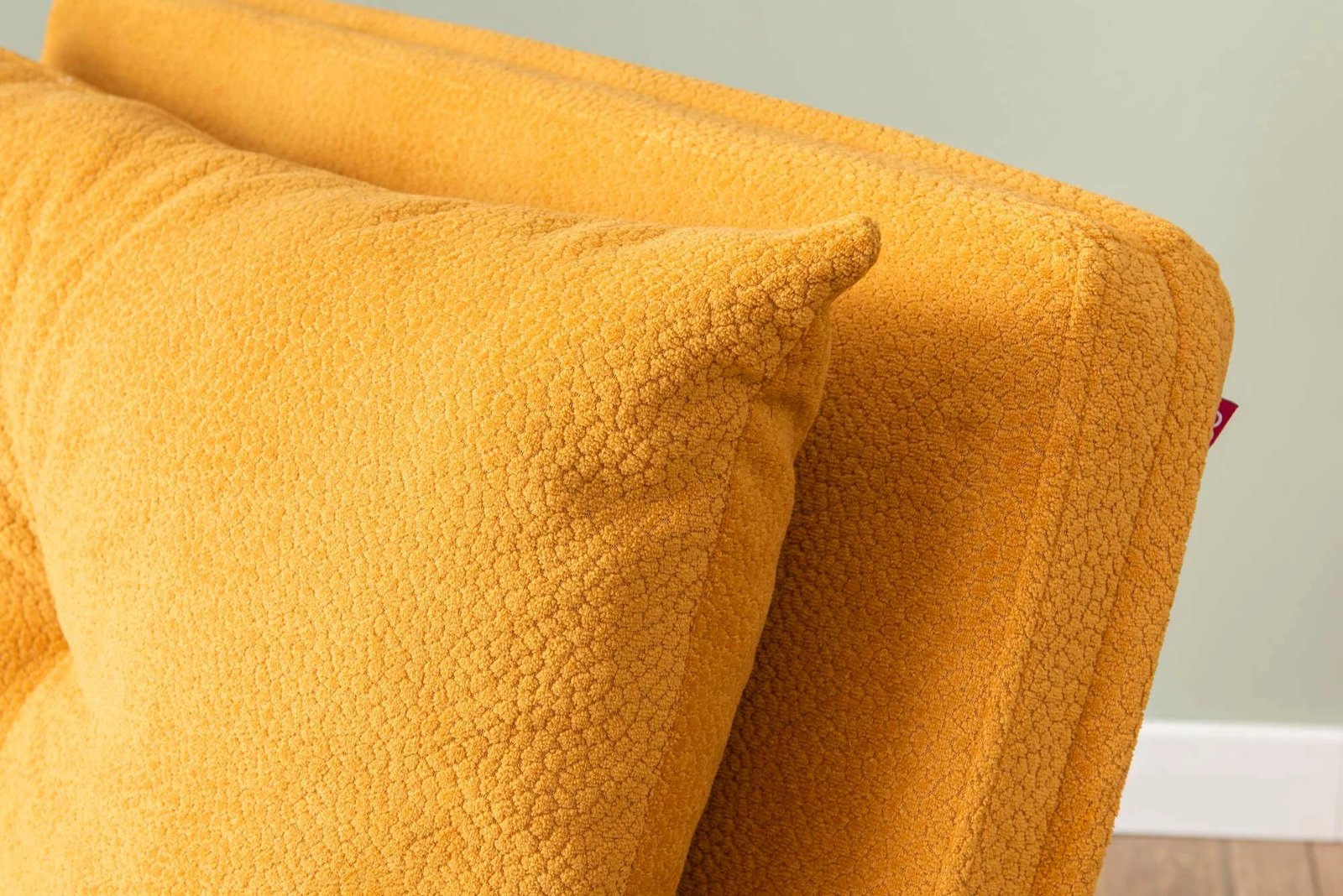 Krevate-karrige një vendës Cosmo, ngjyrë mustardë, Atelier del Sofa