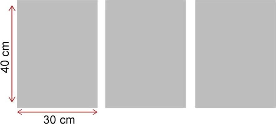 Pikturë dekorative MDF (3 copë), Wallity, 3P3040MDFCIZ-001