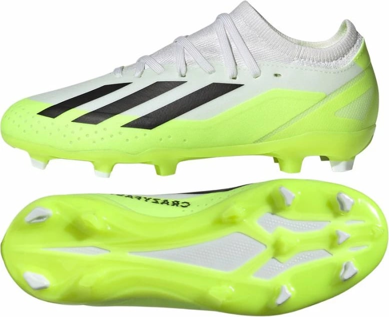 Këpucë futbolli për djem adidas X CRAZYFAST.3 FG Jr., të bardha