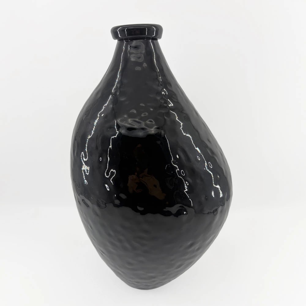 Vazo qelqi SPICE, e zezë, 22x22x35.5cm