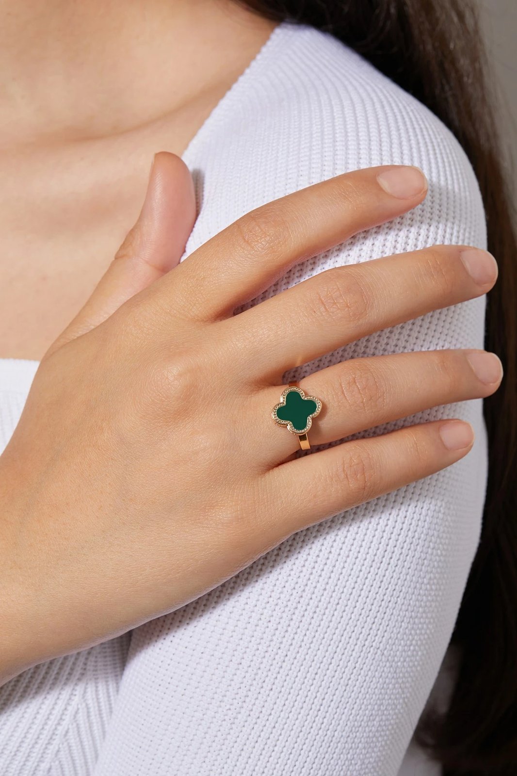 Unazë metalike Elika, ngjyrë ari, CY9855