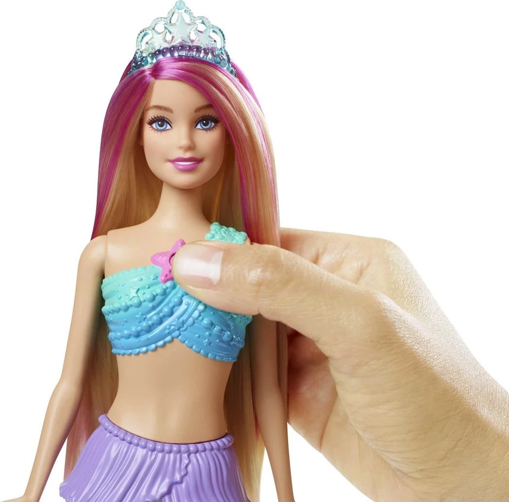 Lodër Barbie Dreamtopia Twinkle Lights Mermaid, MATTEL, Shumëngjyrëshe