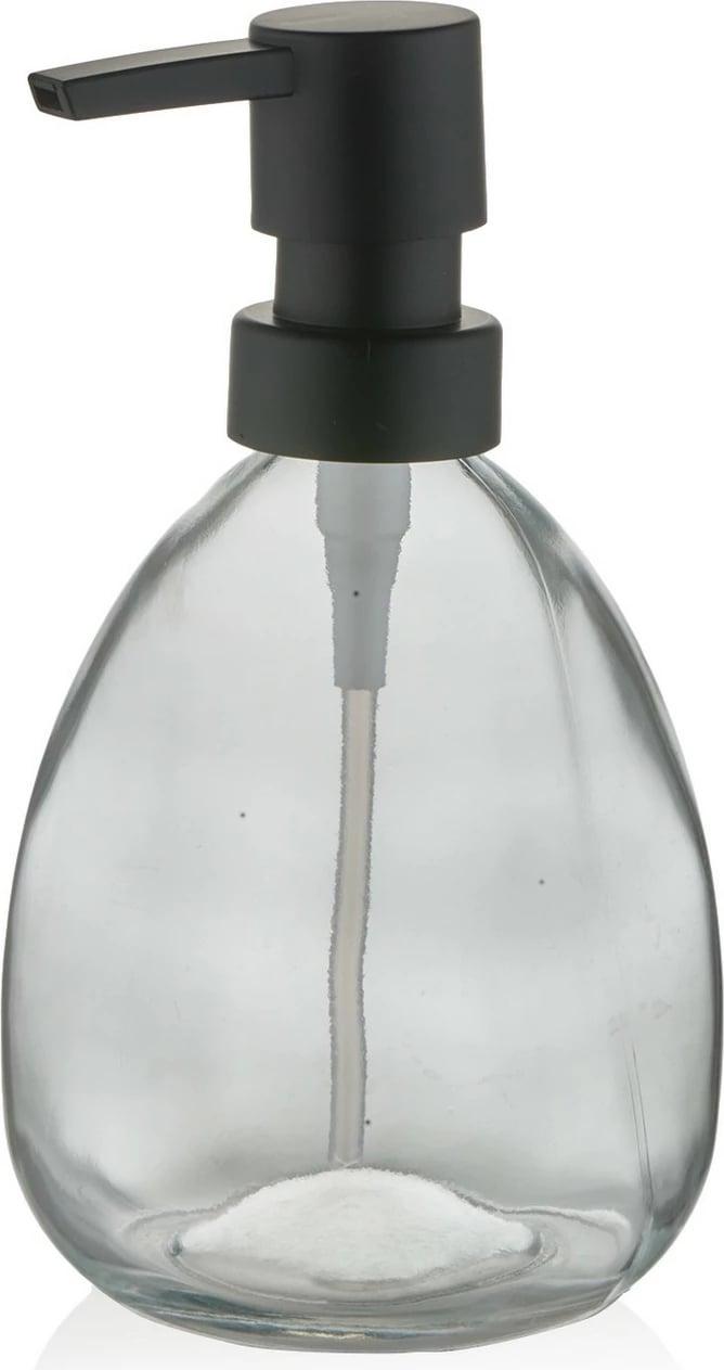 Dozator sapuni Mijölnir, qelq transparent, SBN0056, 10x10x16cm