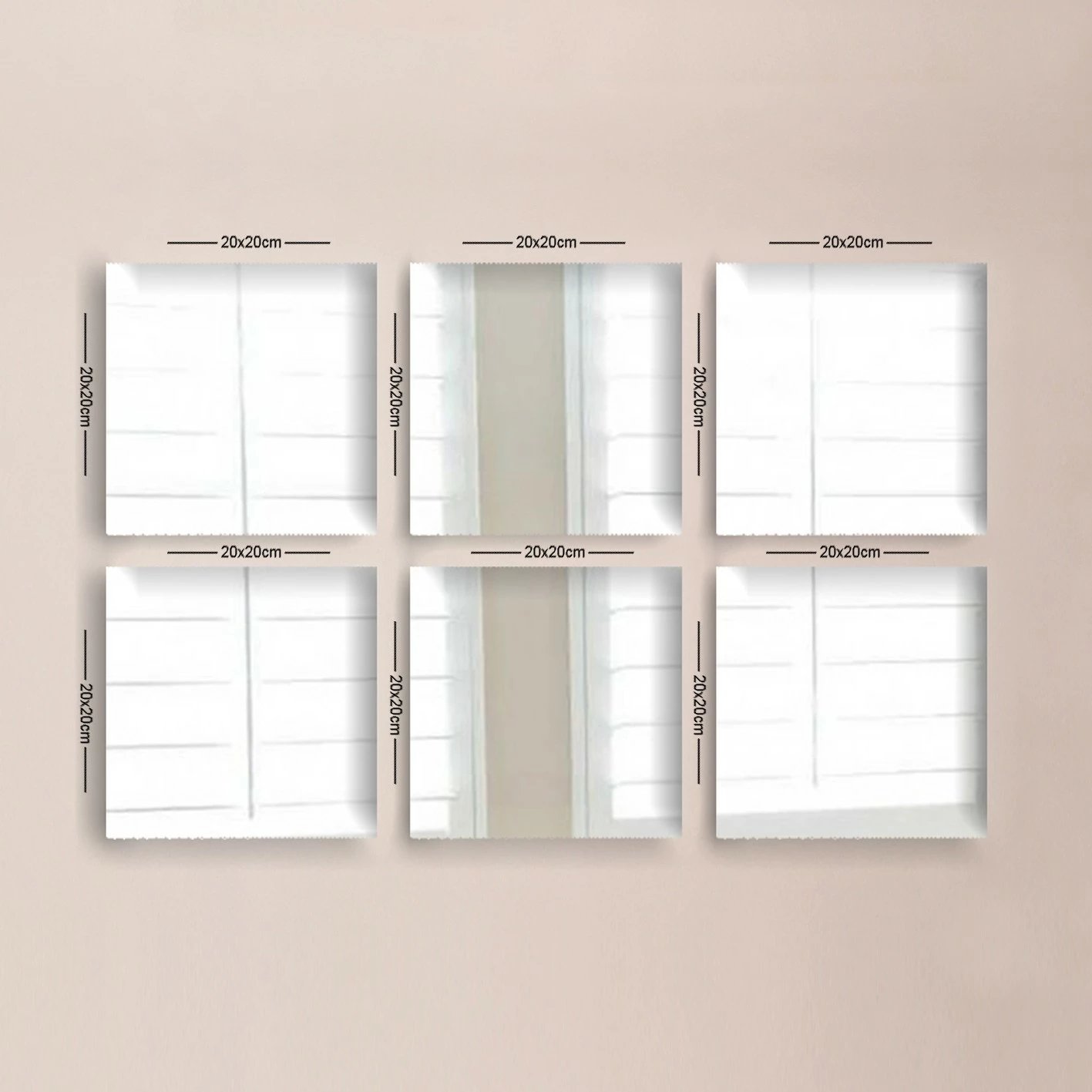 Set pasqyrash (6 copë), Wallity, SETAYNA_015