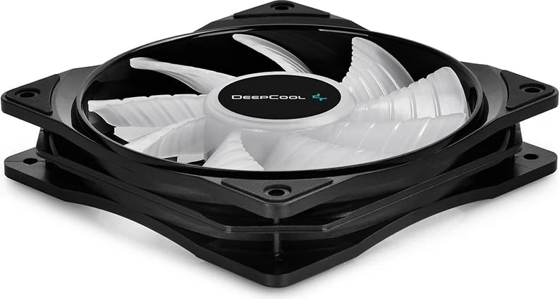 Ventilator kase DeepCool RF120-3in1, 12 cm, 3 copë, i zi, me ndriçim multi