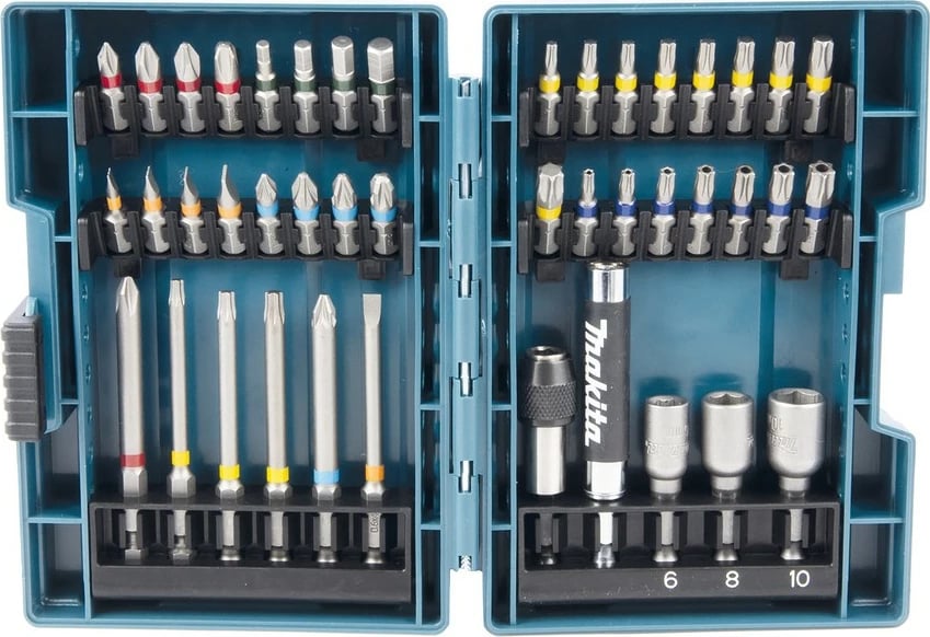 Set bitash Makita B-55697 43 copë, blu