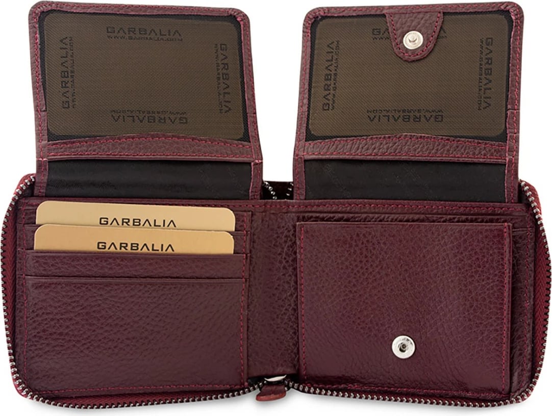 Portofol unisex Zoozie Bags, Carole, ngjyrë e kuqe e thellë