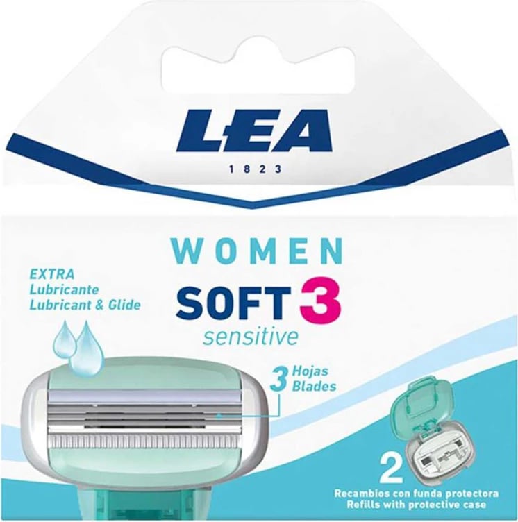 Refill për brisk për femra LEA Soft3 Sensitive, 2 copë