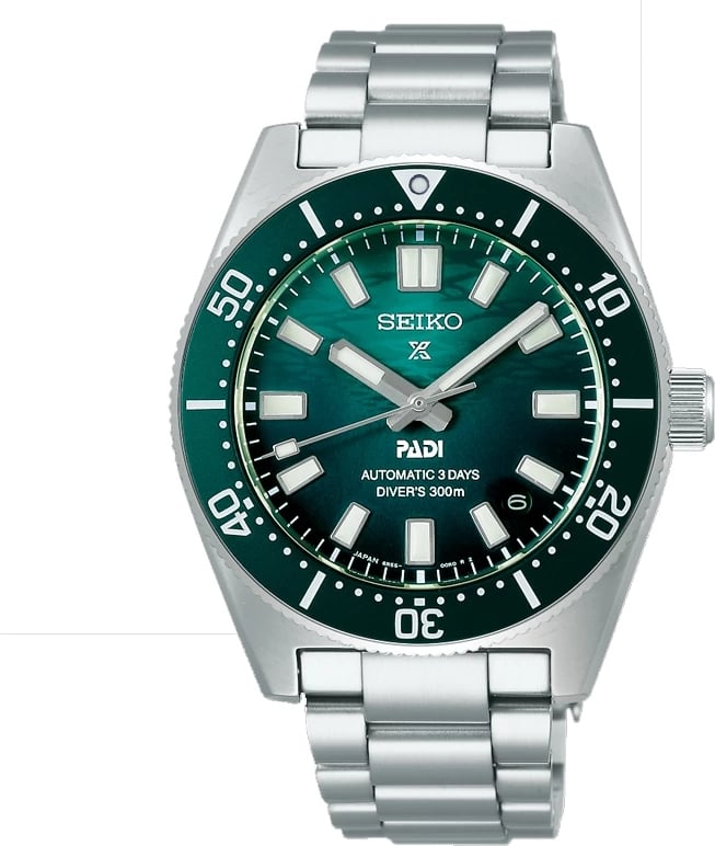 Orë dore SEIKO SPB501J1 për meshkuj, e gjelbër