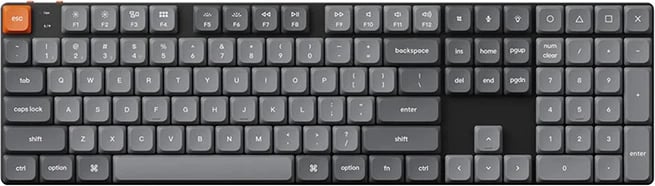 Tastierë mekanike wireless Keychron K5M-H3, 108 taste, RGB, gri