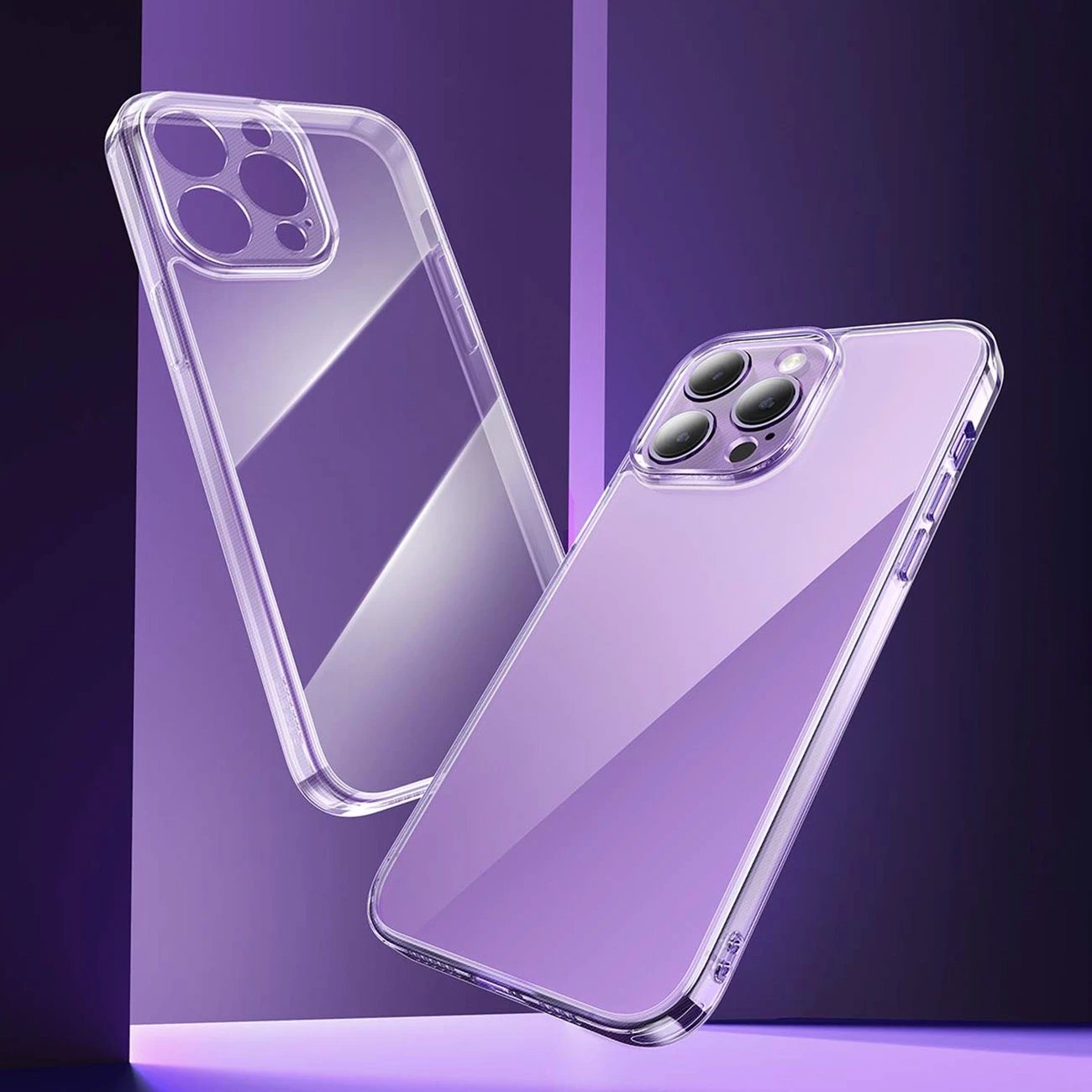 Mbështjellës Baseus Corning Case për iPhone 14 Pro Max me xham të temperuar, Transparent