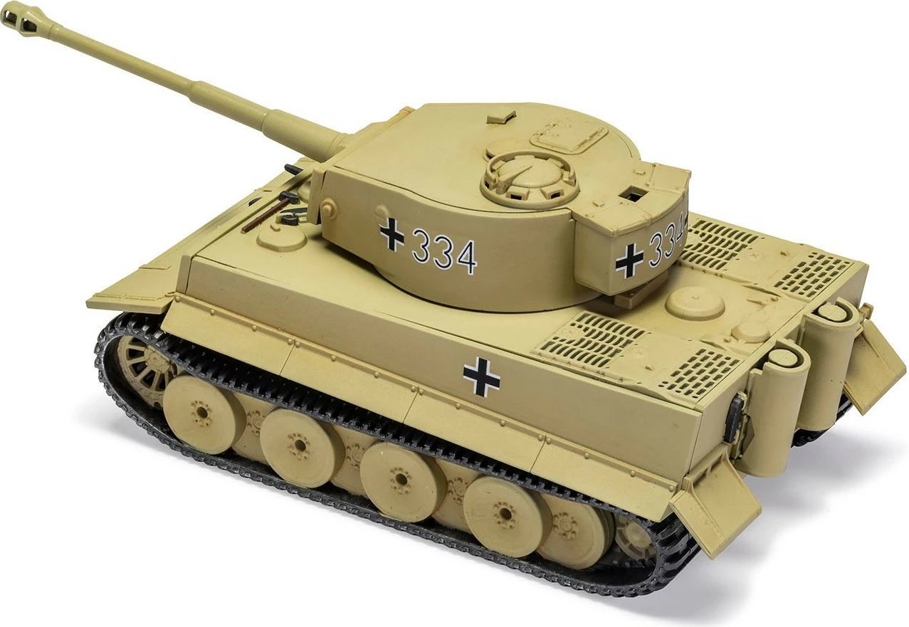 Set model plastik Airfix Tiger I 1:72, 39 pjesë, me ngjyra dhe ngjitës
