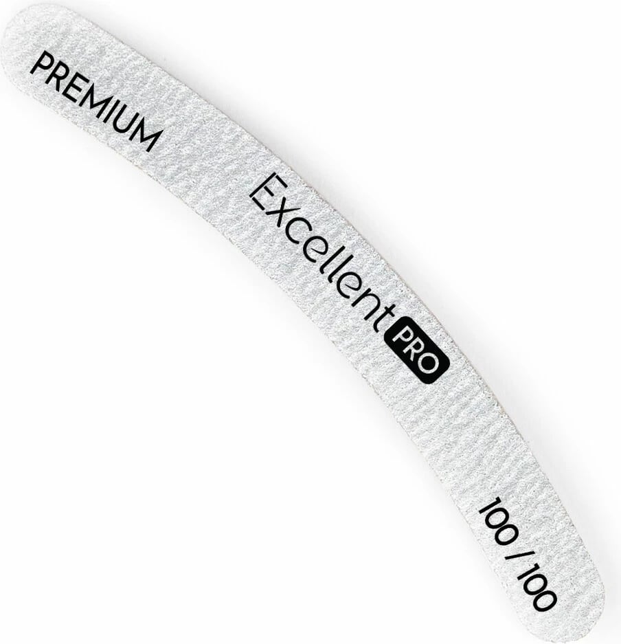 Lëmues për thonj për femra Excellent PRO Premium Zebra Banana File NF30 100/100, 1 copë