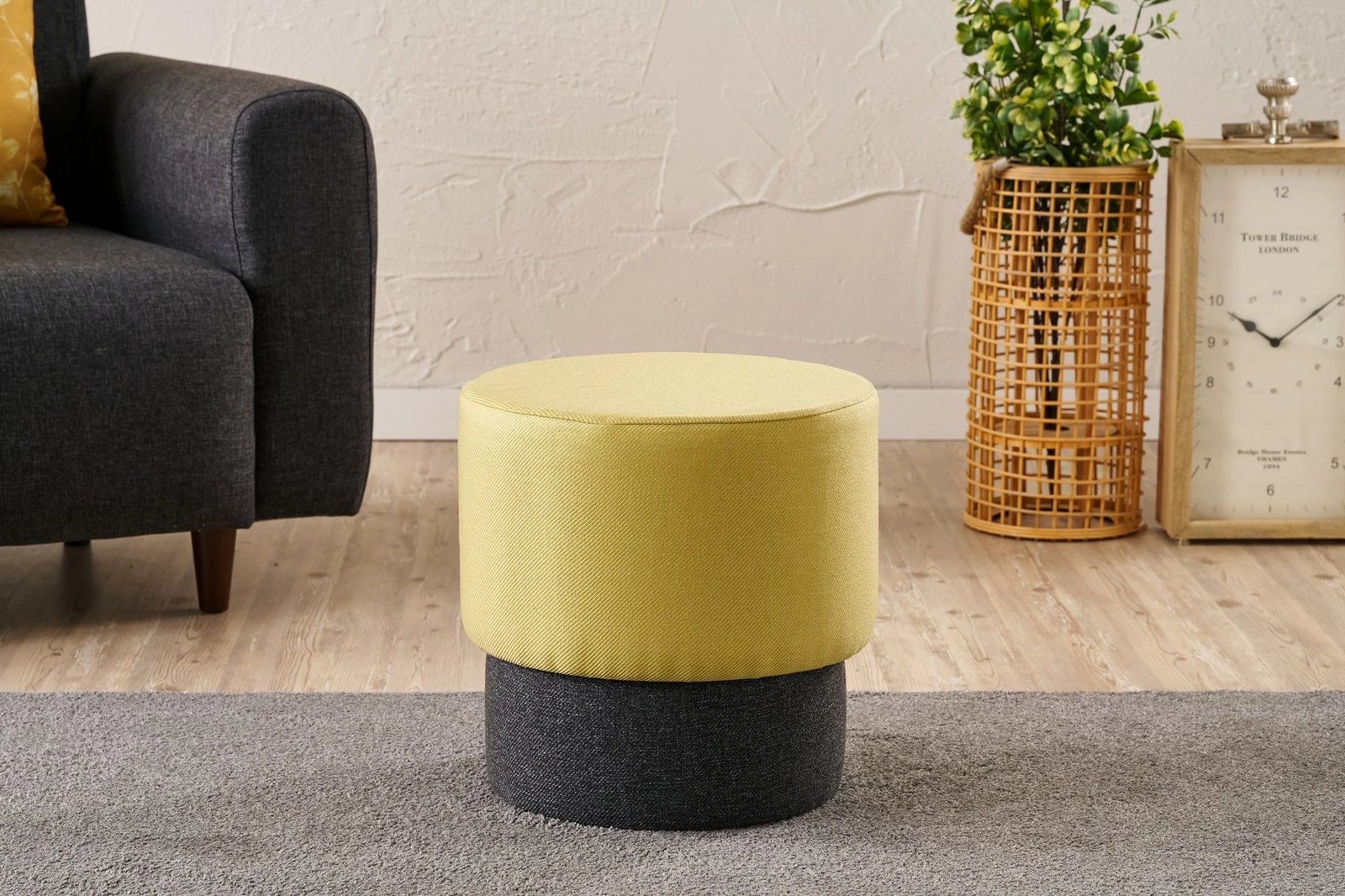 Puf Patara, ngjyrë e verdhë, Atelier del Sofa