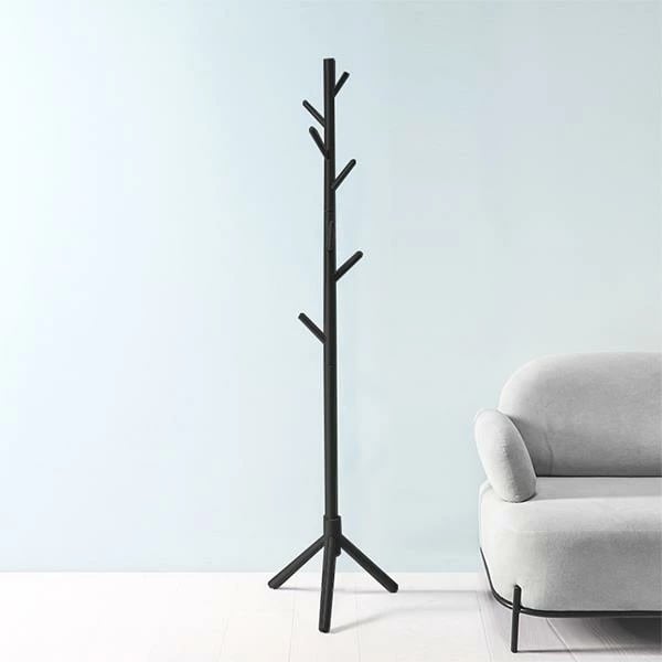 Stendë rrobash NEXT Nextdeco, Druri, H174cm Ø40cm, E zezë