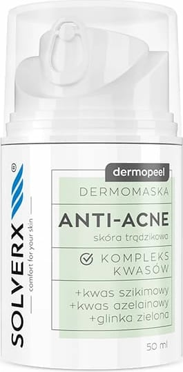 Maskë për fytyrë për femra SOLVERX Dermopeel Dermomask, 50ml
