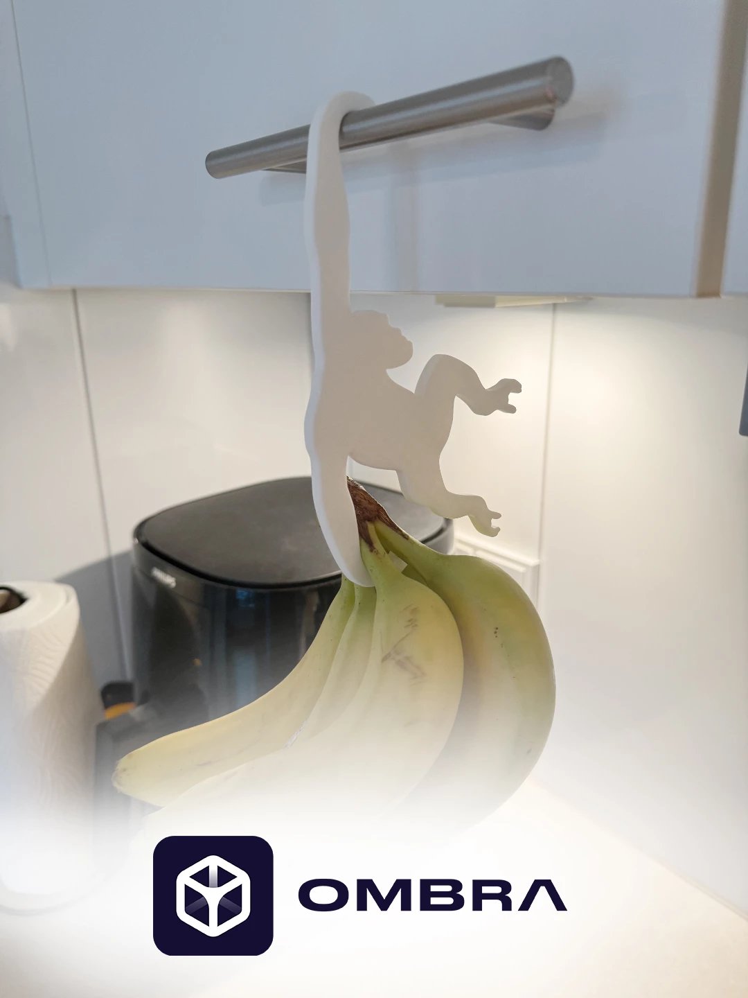 Mbajtëse për gjëra të lehta në kuzhinë, e bardhë