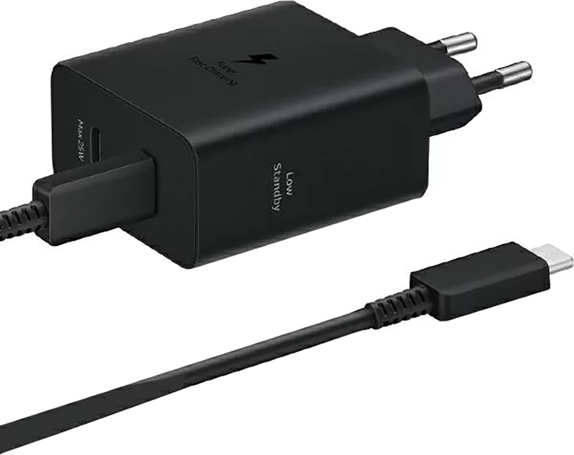 Karikues muri Samsung Power Adapter Duo EP-T5020XBEGEU, 2x USB-C, 50W, i zi