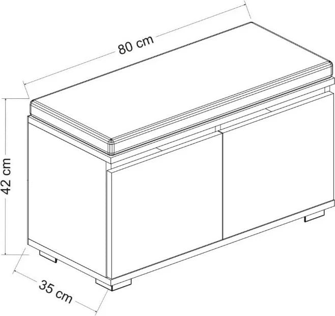 Dollap për këpucë Hanah Home Drago, ngjyrë arre dhe e zezë